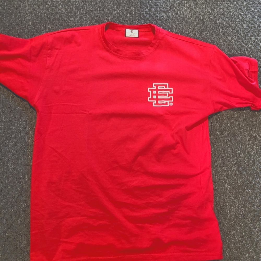 Authentic Eric Emanuel Red T-Shirt (Men's Medium)